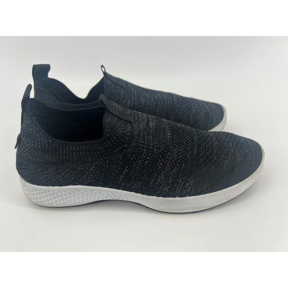 Tommy Bahama Women's Black Knit Slip On Shoes Tennis Sneakers Comfort Size 8.5